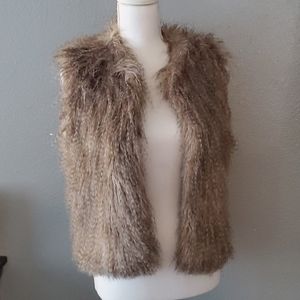 Collection by Bernardo fur silk soft fall vest